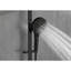 Douche à main noire matte avec boyau de 59 pouces et barre coulissante de 28 pouces, acier inoxydable, tête réglable pour une douche bar agréable, boyau, noir, bien nettoyé