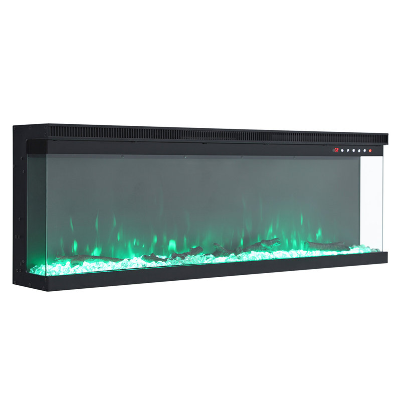 Flores 50inch Recessed/Freestanding Electric Fireplace, 43.9cm H x 152.4cm W x 19.9cm D