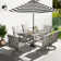 Whittlesey Rectangular Aluminum Dining Set with Cushions