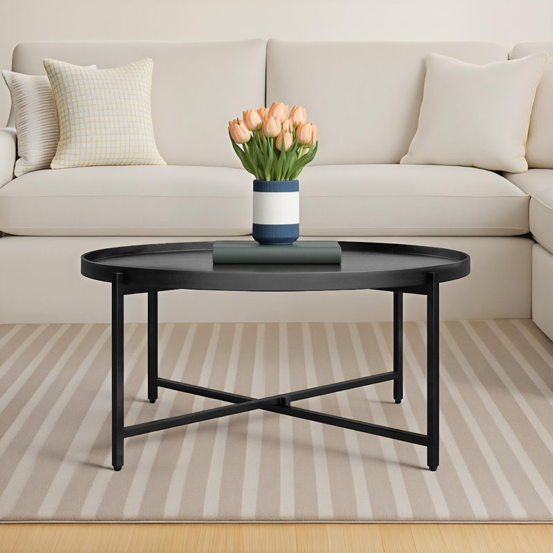 Esma Modern Coffee Table, 14" H x 32" L x 32" W