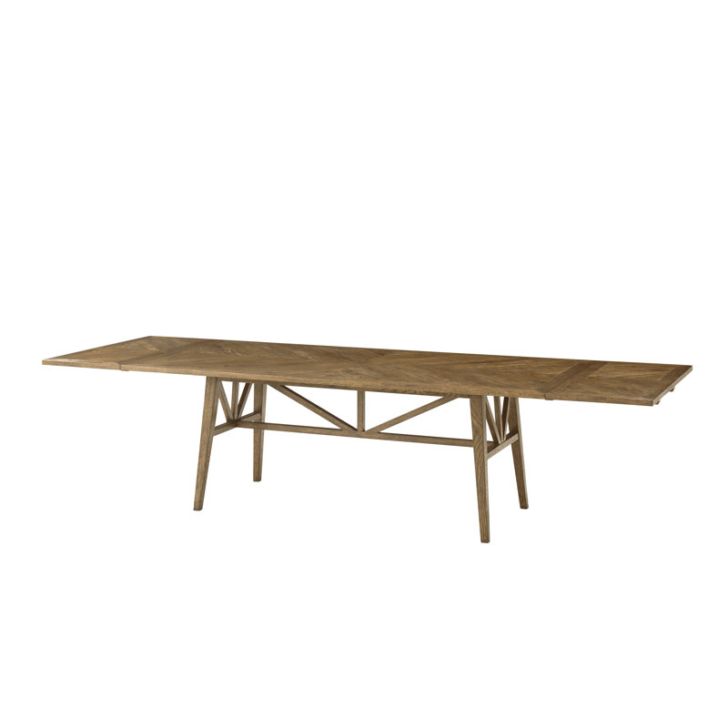 Nova Extendable Oak Solid Wood Dining Table, Dawn