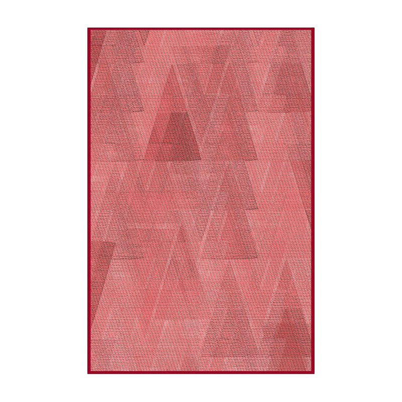 Tapis 100% à motif lavable à la machine 2989, Rectangle 6 pi x 9 pi