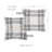 Buttons Cotton Reversible Throw Pillow