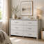 Commode 6 tiroirs 57 "blanche