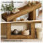 Console 63 po en bois pour le vestibule, table étroite derrière le canapé pour le salon, le couloir-649975209