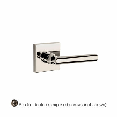 Tube Single Dummy Door Lever with Contemporary Square Rosette