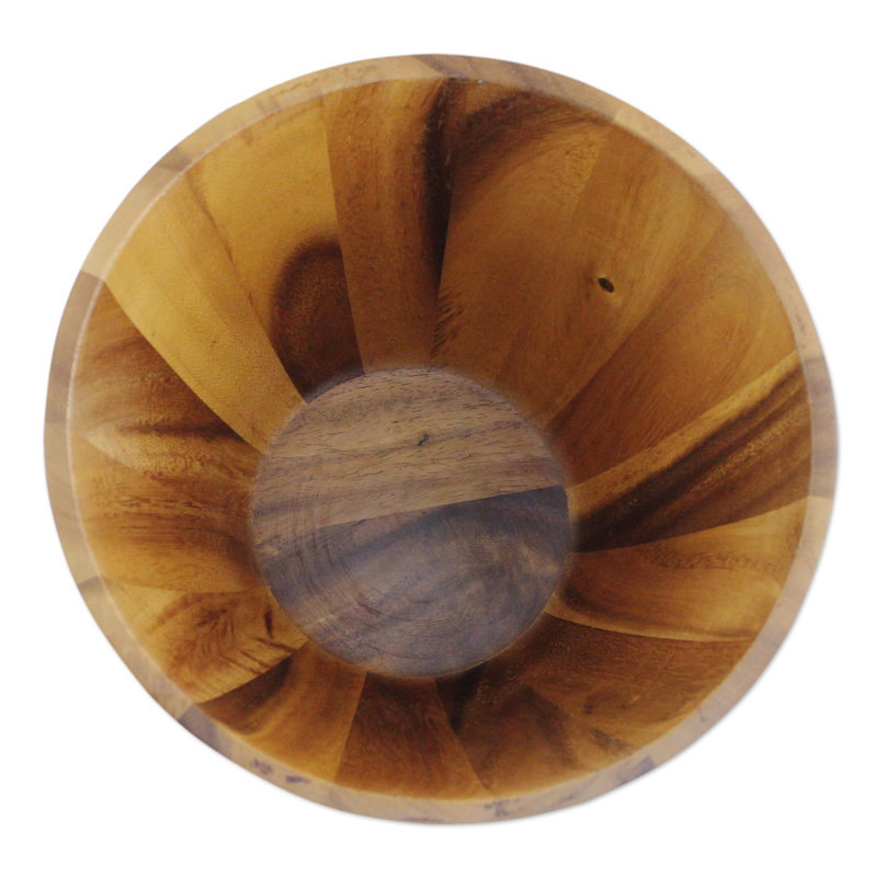Union Rustic Lucilla Wood Serving Bowl
