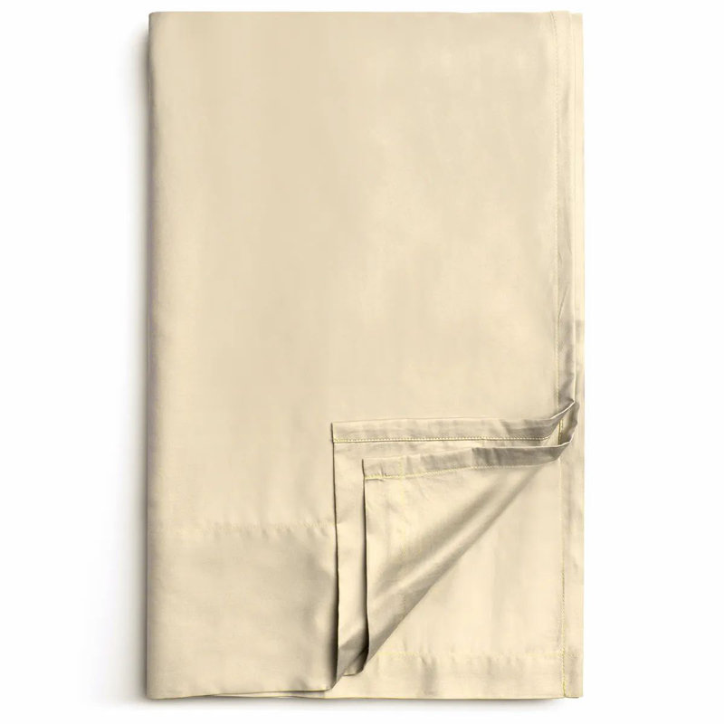 Sunrise Sateen Sheet Set, King Sheet Set with 2 Pillowcases, Ivory