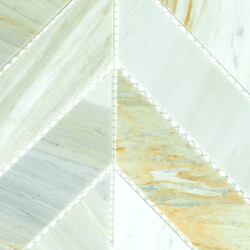 Carrelage mural en pierre naturelle de taille aléatoire Pietra Divina, Beige / Jaune