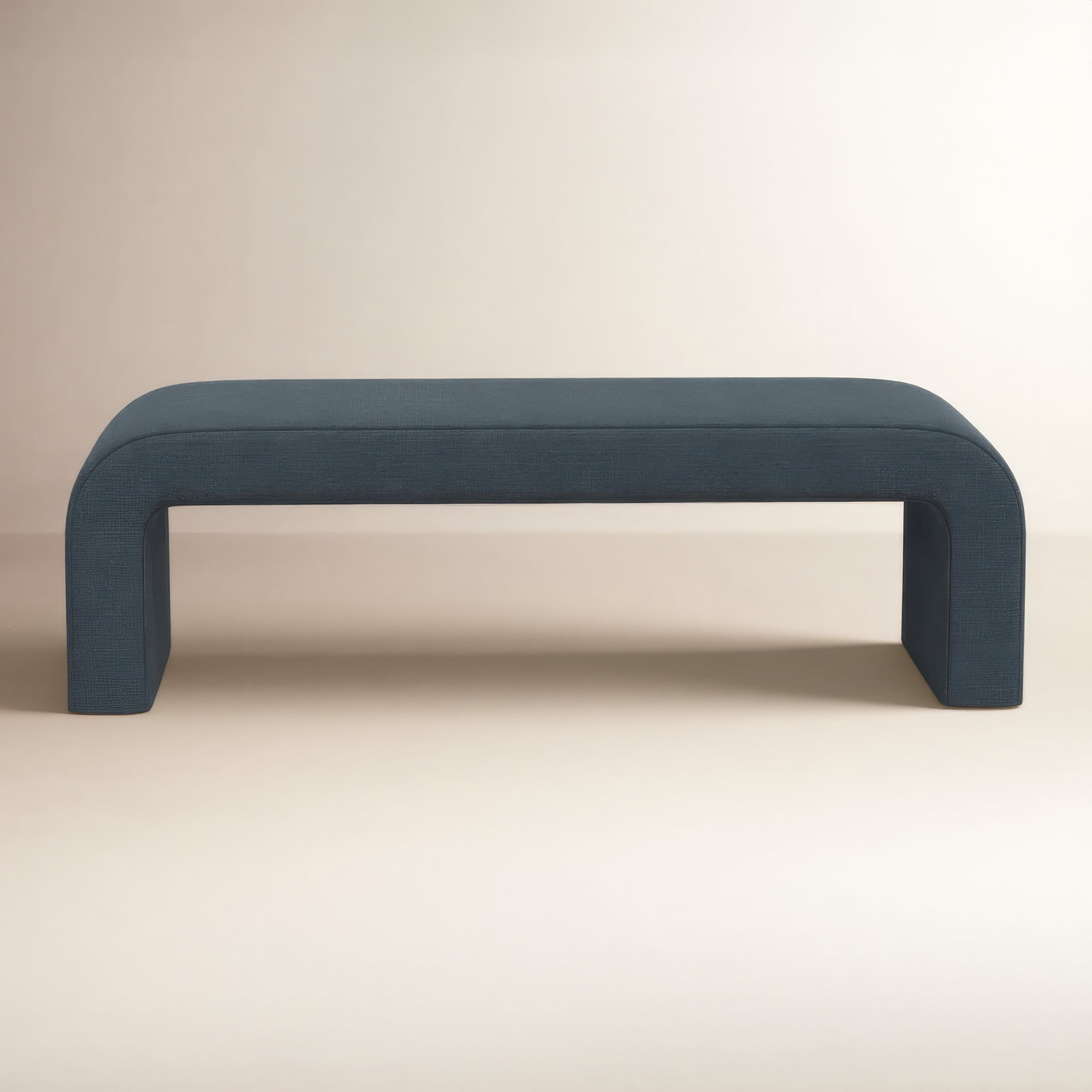 Barley 52" Bedroom Bench, Classic Navy Linen