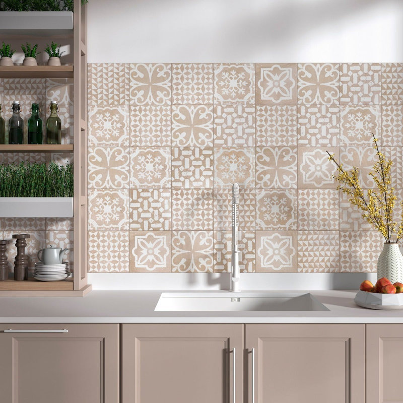 Angela Harris Mediterra 8x8 Matte Terracotta Porcelain Tile
