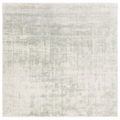 Tapis abstrait sauge / ivoire Arrietty