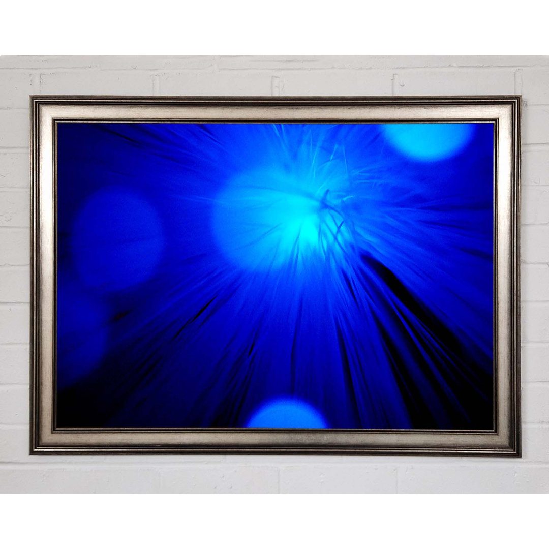 Gerahmtes Wandbild Blue Spot Lights