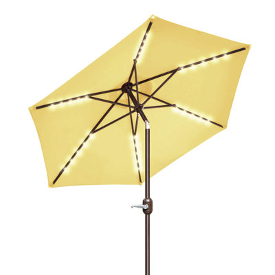 Parasol à DEL incliné pour l'extérieur