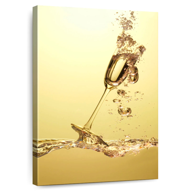 Yarlin Golden Champagne Splash, H 39 po x l 26 po