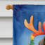 Drapeau de Noël maison de renne-112702175