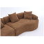 Canapé modulaire incurvé 110 po Chenille-1950557321