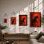 Rider In Motion Modern - Single Picture Frame Print-178547691-178547692
