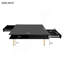Table basse haute brillance avec 4 pieds dorés et 2 petits tiroirs-122434991