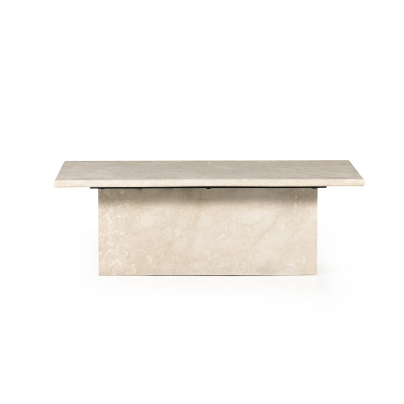 Arum Marble Coffee Table, Cream Marble