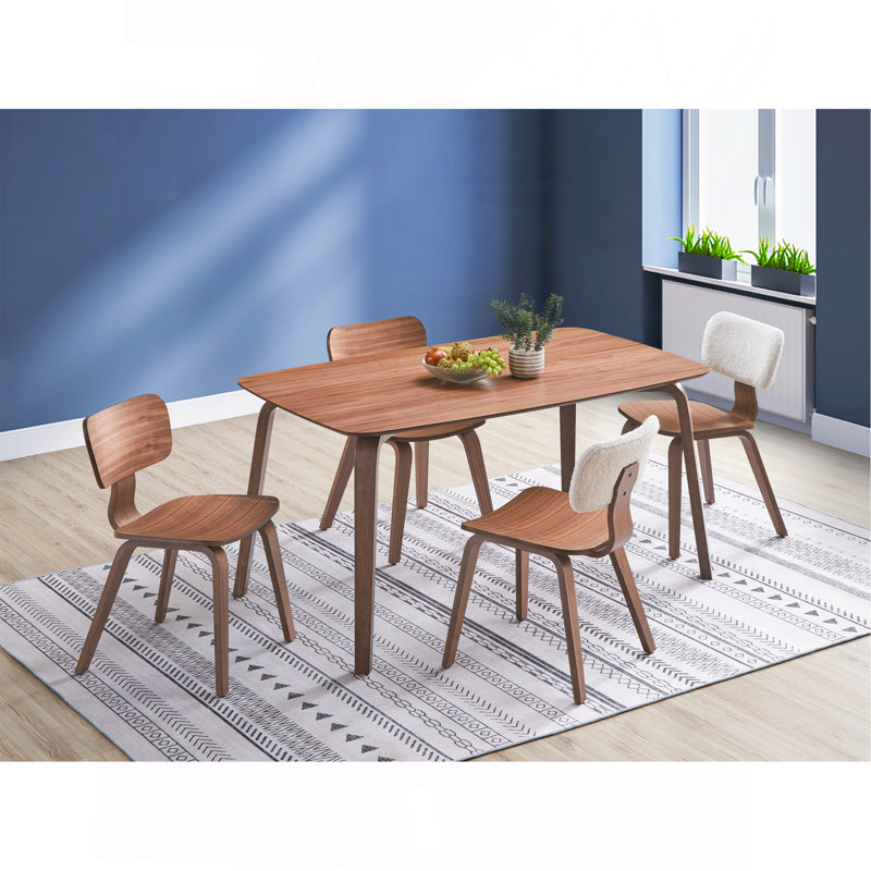 Casson 5Pcs Walnut Finish Dining Room Set