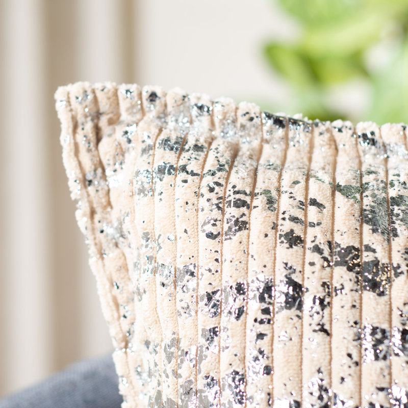 Elysia Striped Reversible Throw Pillow
