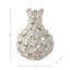 Adeline Decorative Floral Design Ceramic Table Vase for Home decor, Artistic Flower Vase with Layered Sculptural Petal Detailing, Perfect Accent for Displaying Fresh or Faux Floral Arrangements-210355044-222706161