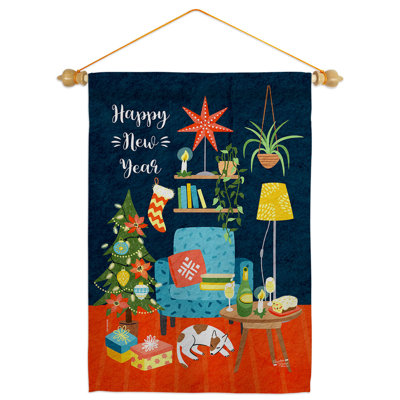 Ensemble de drapeaux en polyester 2 faces 1,5 pi x 1,1 pi