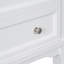 Meuble-lavabo 24 po avec lavabo, armoire de rangement avec tiroir et tablette ouverte, structure en bois massif, blanc