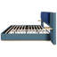 Très grand lit plateforme tapissier avec coins arrondis, structure solide, sans sommier, facile à assembler, bleu-80491247-80491219