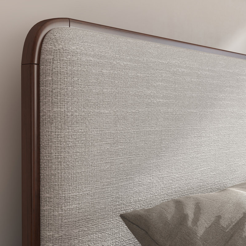 Rubberwood Platform Bed, Queen