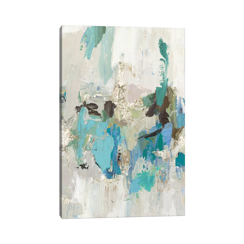 Blue Silver II by Tom Reeves - Wrapped Canvas Print, 20.32 cm H x 30.48 cm W
