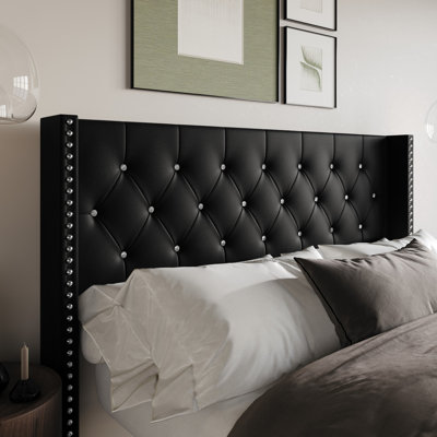 Gretna Tufted Upholstered Velvet Headboard