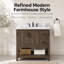 Meuble-lavabo simple autoportant de 36 po avec plateau en pierre d'ingénierie Floyd-915050148