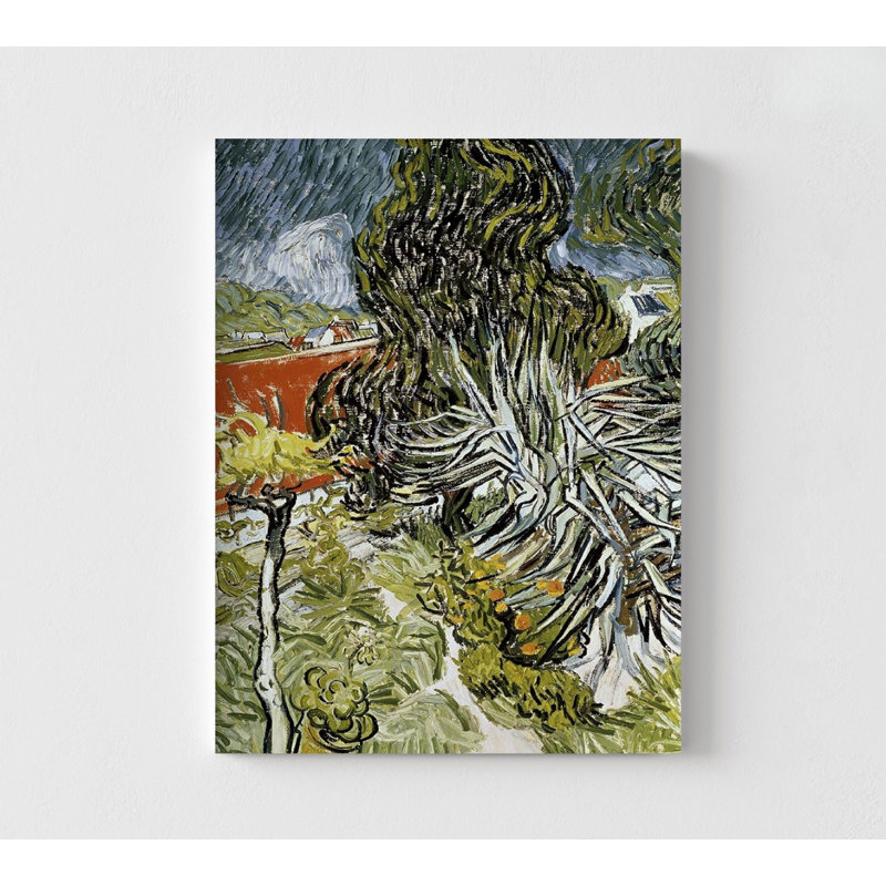«Dr Dr Gachets Garden At Auvers-Sur-Oise» par Vincent Van Gogh, art mural plante, décoration murale botanique, impression de jardin Van Gogh, art mural nature