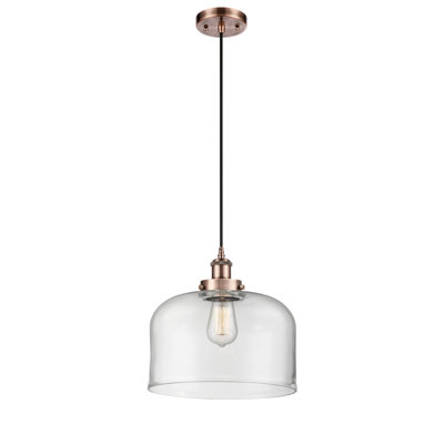 Mini luminaire suspendu à cordon 1 lumière Ballston Urban Bell