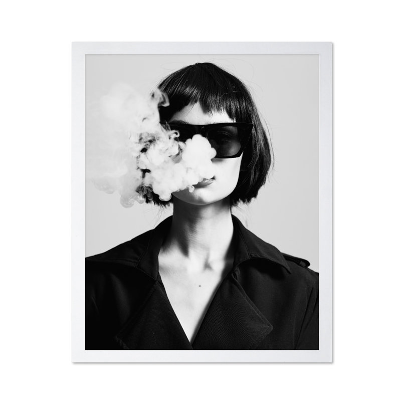 Signaux de fumée, Poster, White Framed, 08"H x 10"W
