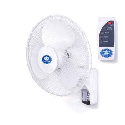 16" Oscillating Wall Fan wth Time