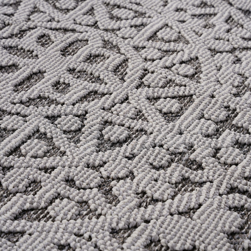 Gray/white Medallion Area Rug - Stain , Non-shedding, Pet-, Bedroom Piece, Medium Pile Height Stain-, , Ideal For Indoor & Outdoor, Multiple Color Options, Soft Texture