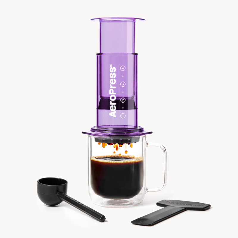 AeroPress Clear Coffee Press, Clear Purple