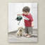 «Boy and Puppy», reproduction sur toile-31453347