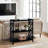 Console Table 3-Tier With Storage Shelves,Open Bookshelf Bookcase With Solid Wood Legs-1973183049