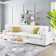 Commix Down Filled Overstuffed Performance Velvet 3-Seater Sofa In Green