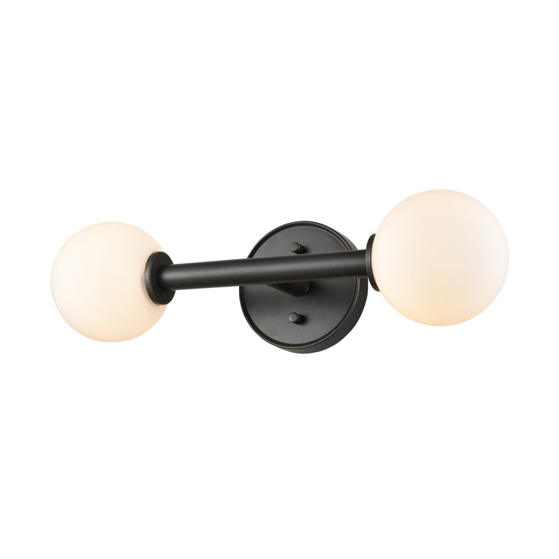 Éclairage pour meuble-lavabo 2 lumières Pickerington, Noir