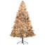 Arbre de Noël articulé artificiel enneigé 6,5 / 7 pi avec lumières claires et base en métal