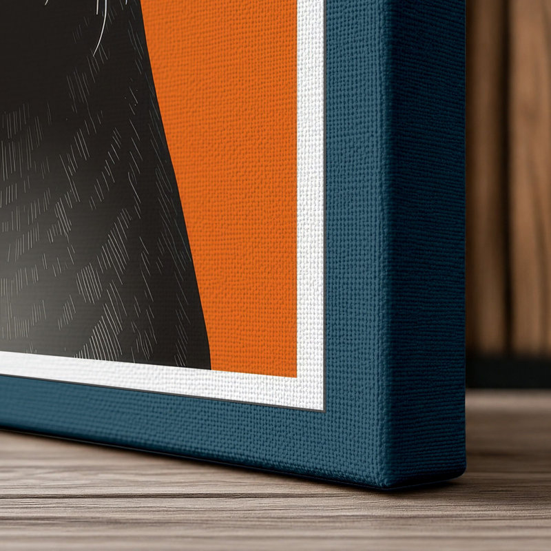 Print, 36x24 - 91.4 x 61.0 cm, Teal Border