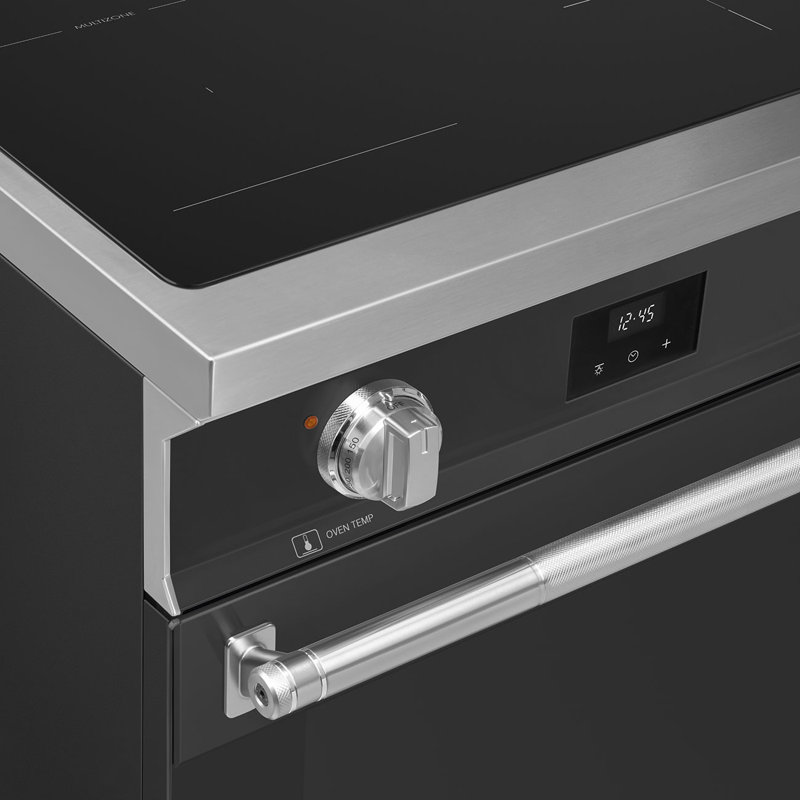 Smeg Professional Range, 24", Induction, Matte Black