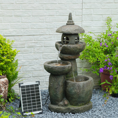 Handcrafted Floor Fountain with Lights