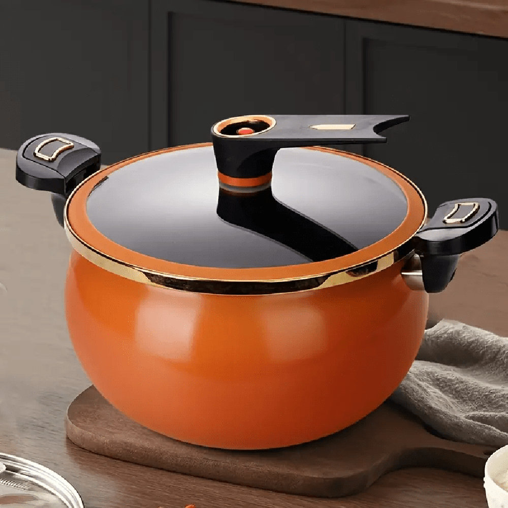 7l Enamel Micro Pressure Cooker, Multifunctional Non-stick Stew Pot Versatile Cookware