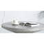 Table basse carrée avec fabrication en béton de fibres gris neutre, taille compacte de 30 pouces et design minimaliste